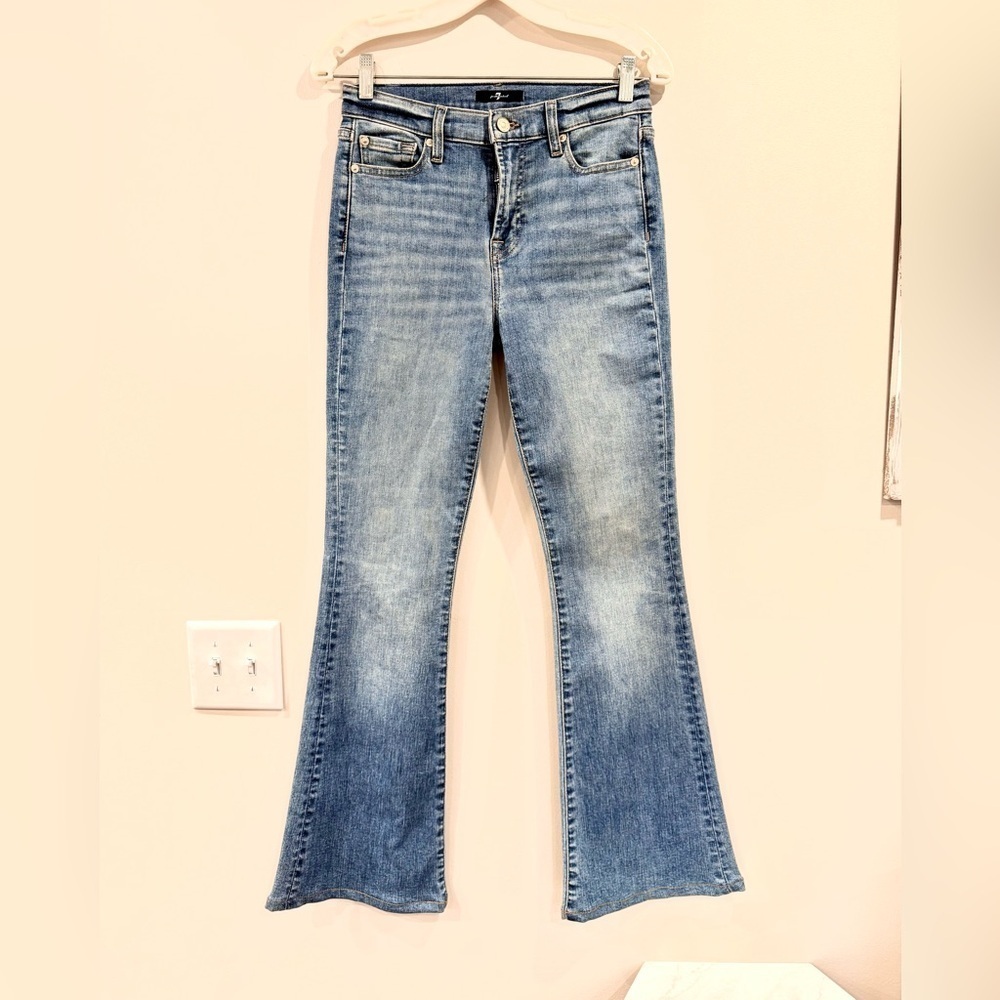 🔥7 For all Man kind Blue Women's Flare Jeans🔥